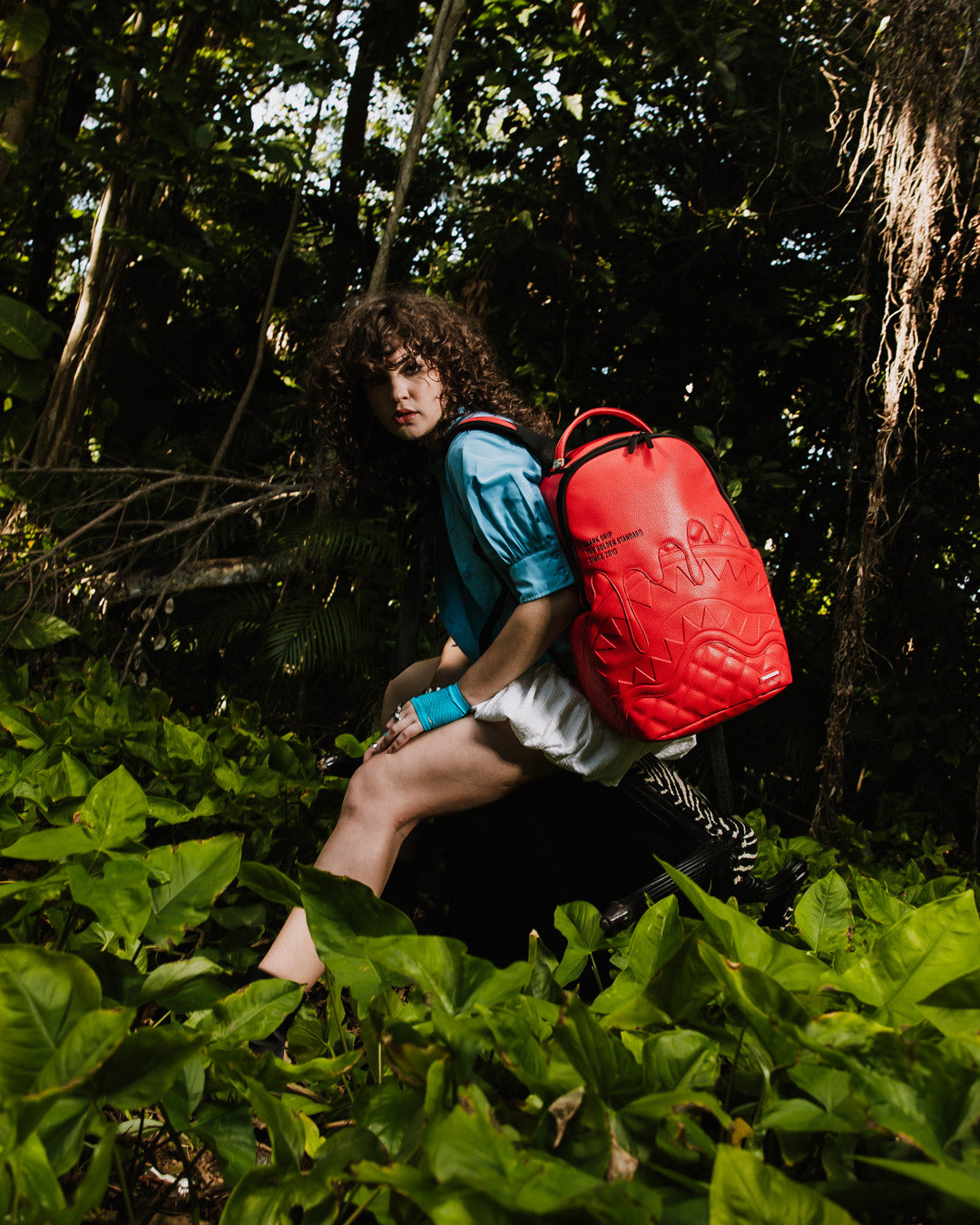 SPRAYGROUND SHARK CENTRAL EMBOSSED DRIP DLXSV BACKPACK