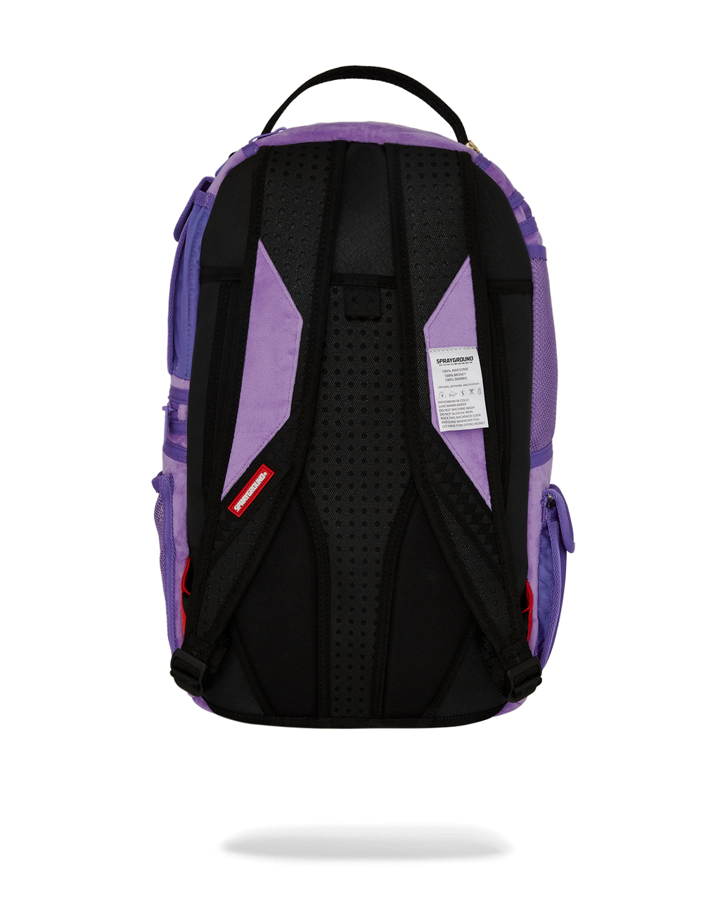 SPRAYGROUND NOOO WAY!!! A REVERSIBLE BACKPACK - PURPLE VELOUR TO OG SHARKS IN PARIS BACKPACK