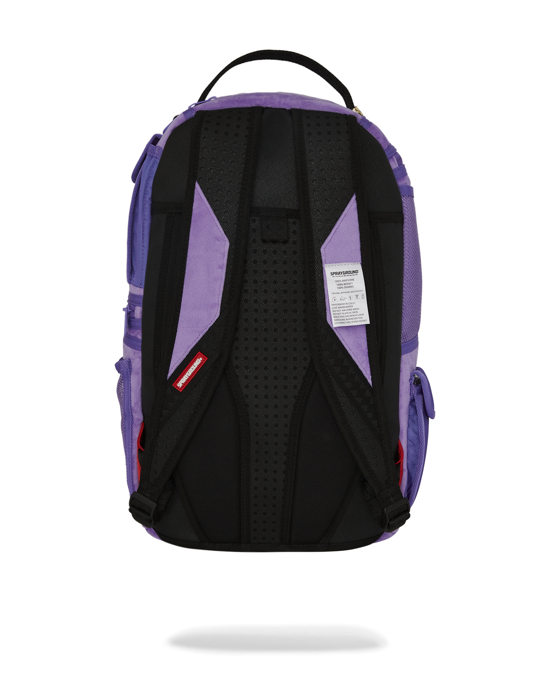 SPRAYGROUND NOOO WAY!!! A REVERSIBLE BACKPACK - PURPLE VELOUR TO OG SHARKS IN PARIS BACKPACK