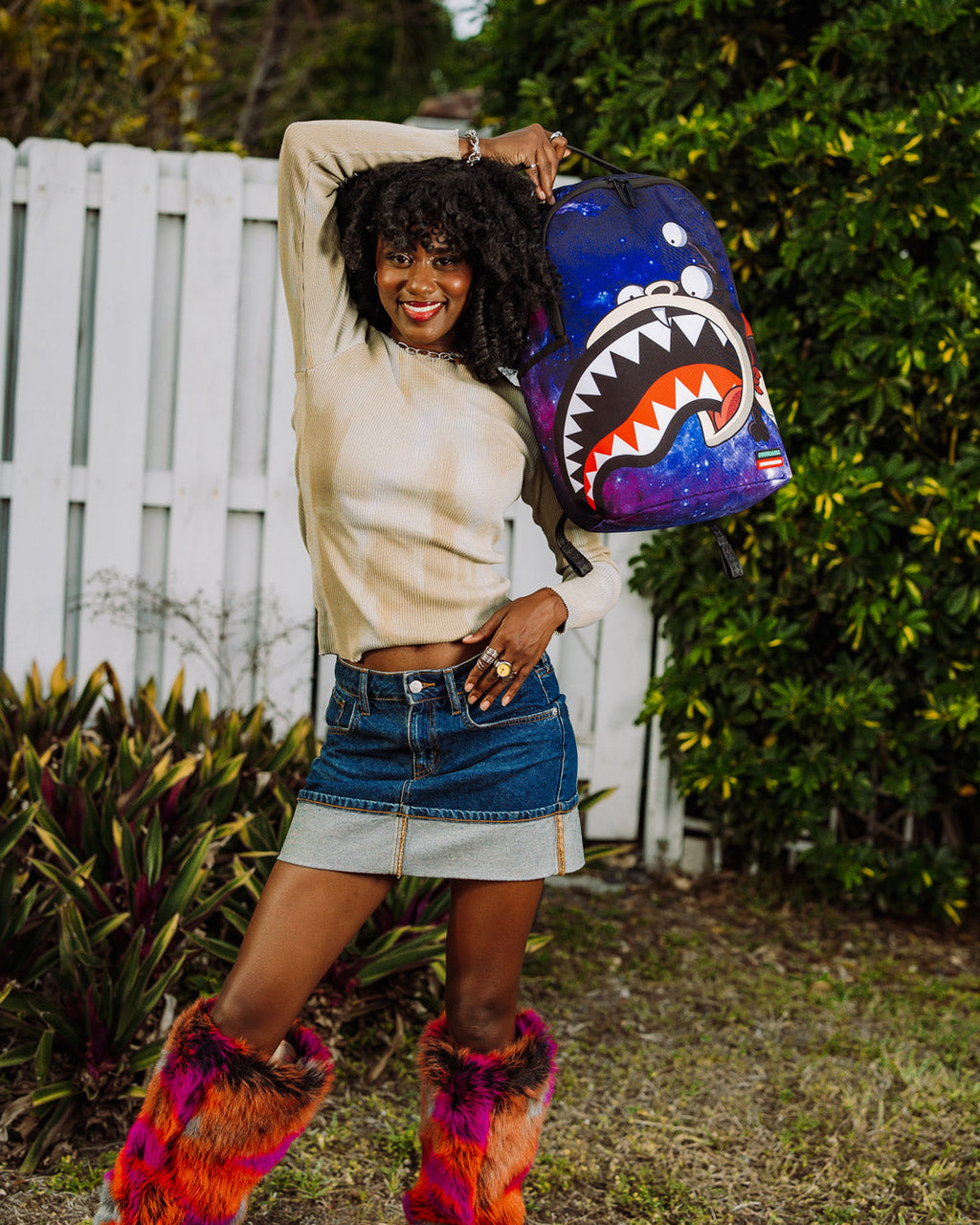 SPRAYGROUND FUTURAMA NIBBLER EAT SHARK DLXR BACKPACK