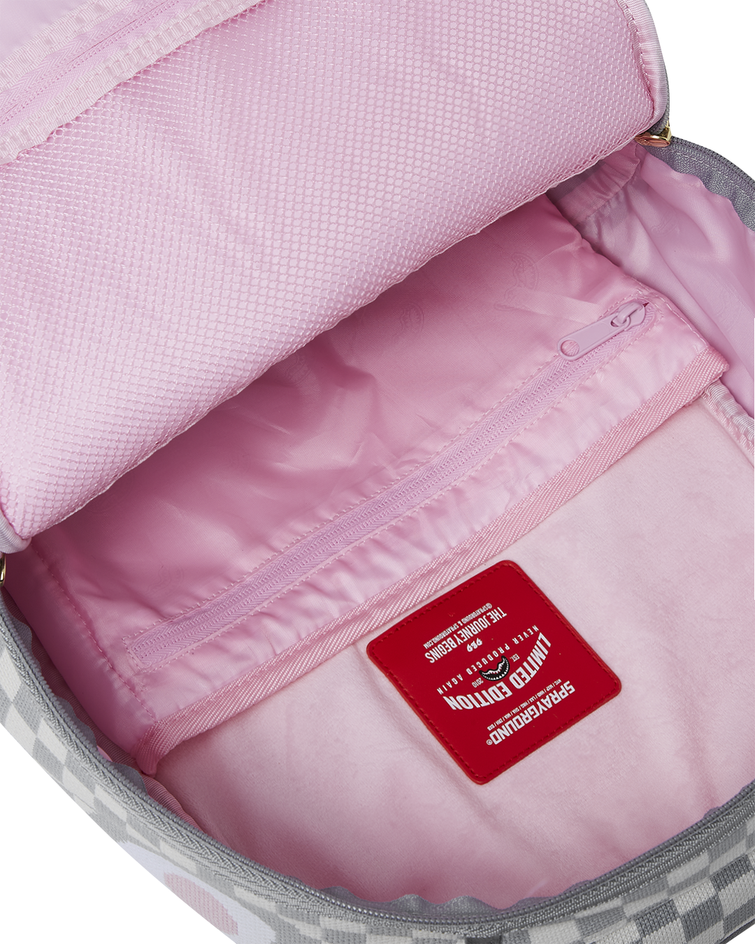 SPRAYGROUND KNIT SHARKS IN PARIS IN CREAM DLX BACKPACK