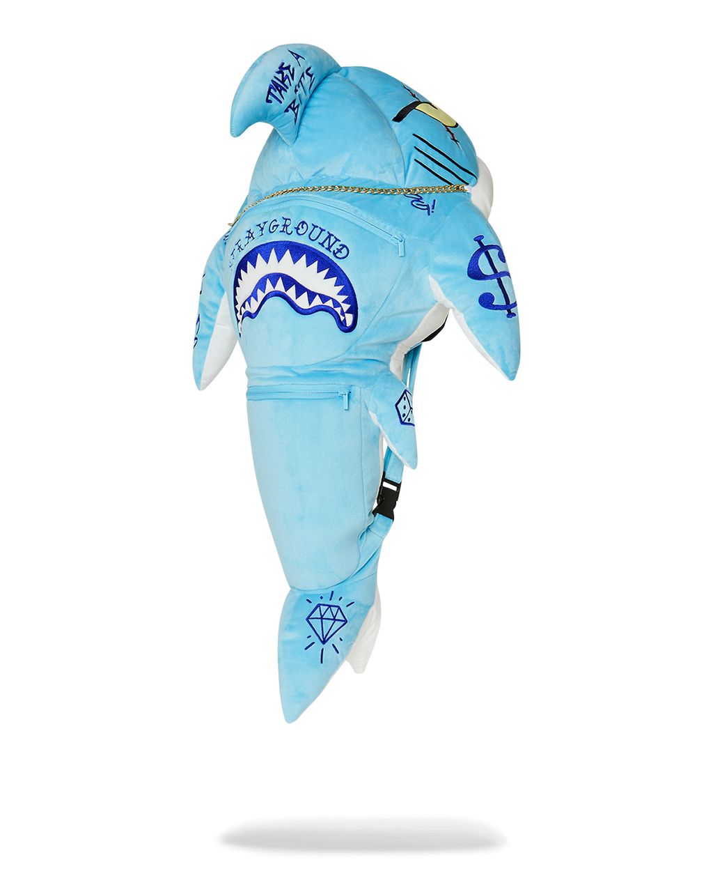 SPRAYGROUND STUFFED SAVAGE HOODY BACKPACK SHARK
