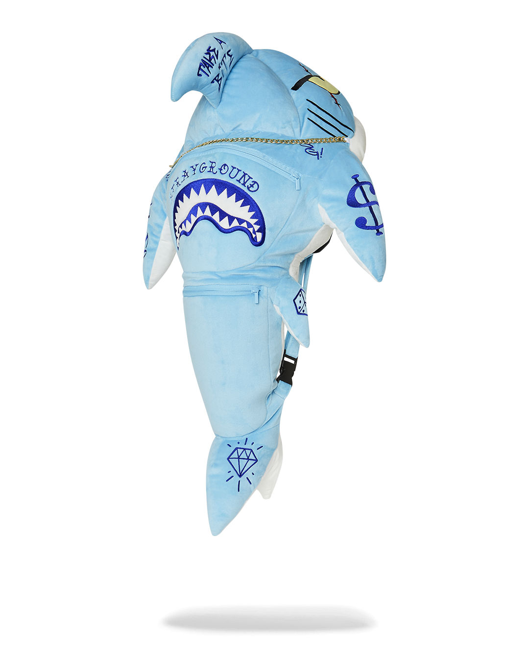 SPRAYGROUND STUFFED SAVAGE HOODY BACKPACK SHARK
