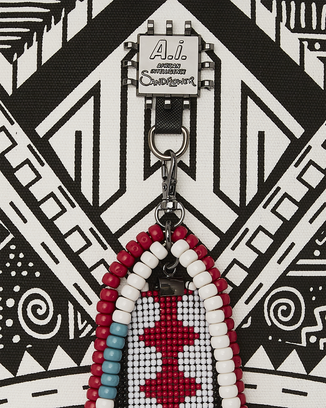 SPRAYGROUND A.I. AFRICAN INTELLIGENCE THE SKYHAWK BACKPACK - SANDFLOWER COLLAB