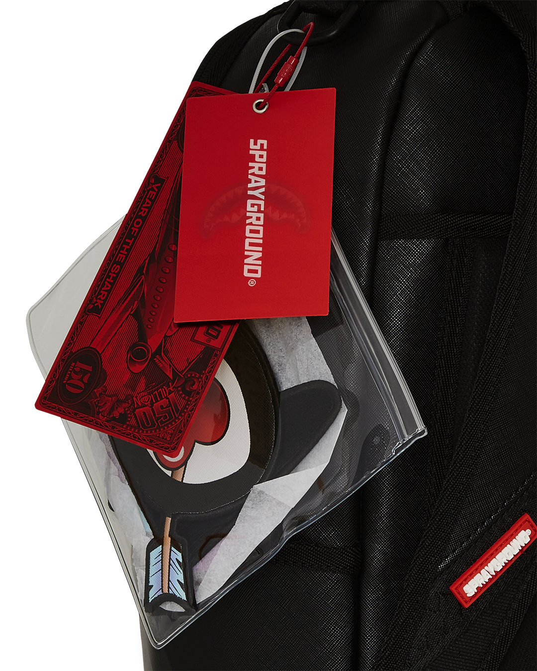 SPRAYGROUND SPLIT SAINT VELCRO REMOVABLE 6 EYES SHARK BACKPACK