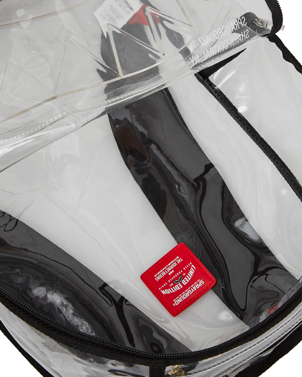 SPRAYGROUND 100% CLEAR BACKPACK - SHARK CENTRAL