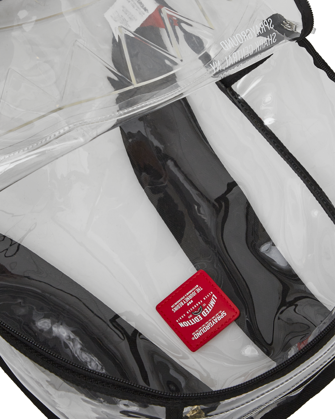 SPRAYGROUND 100% CLEAR BACKPACK - SHARK CENTRAL