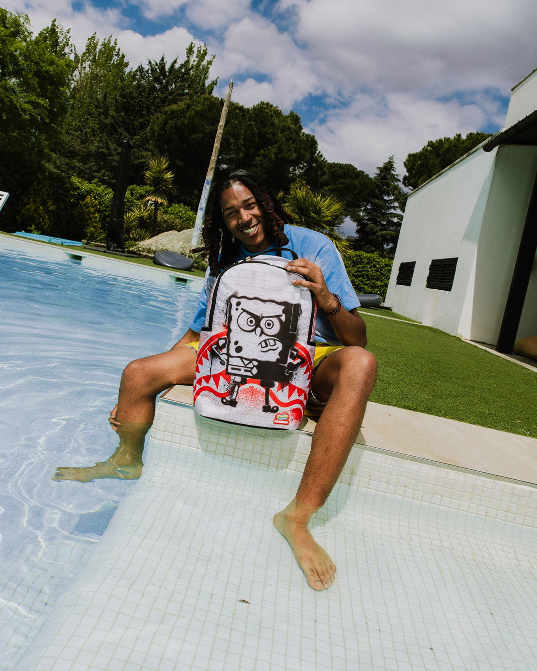 SPRAYGROUND SPONGEBOB STENCIL WALL DLXR BACKPACK