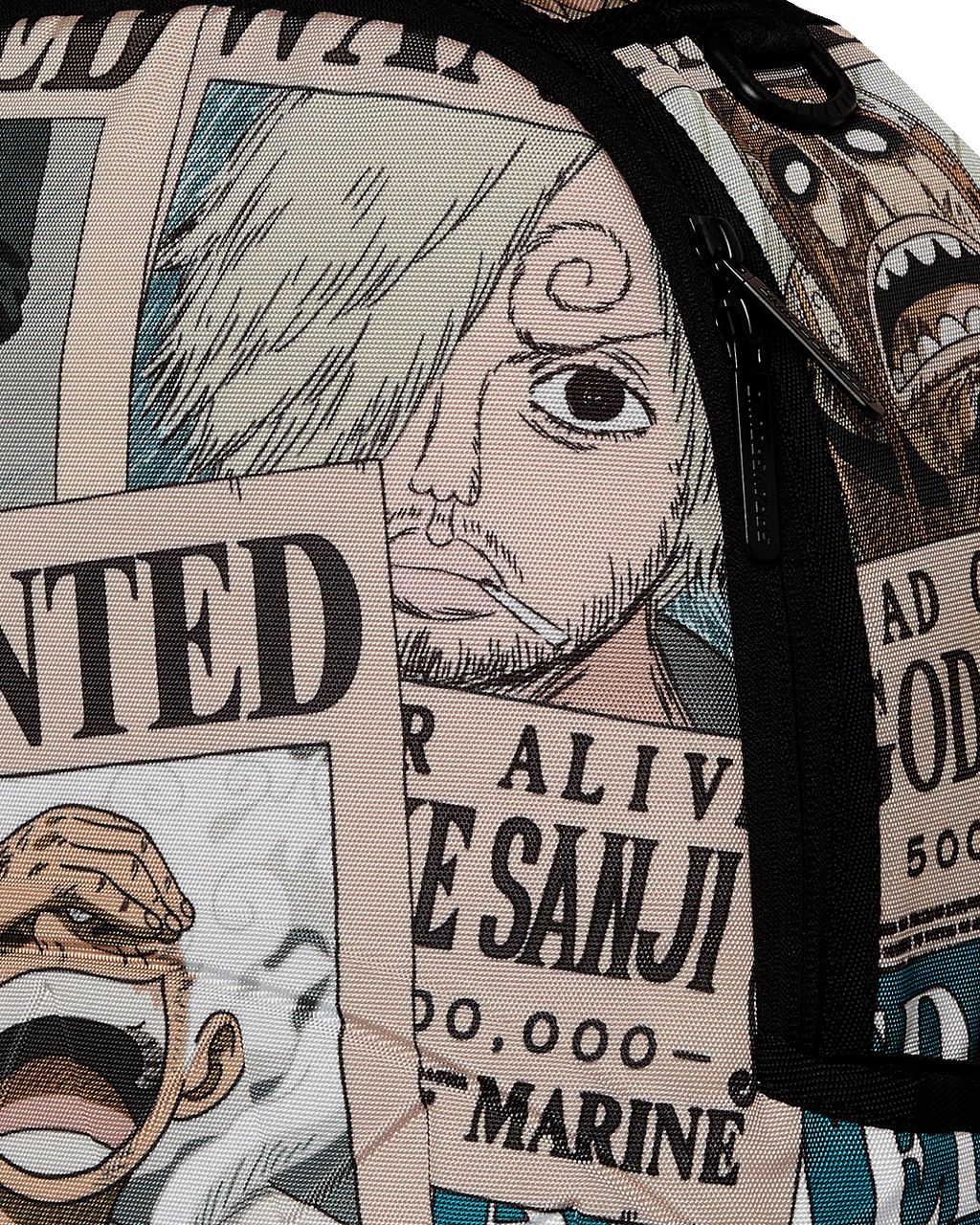 SPRAYGROUND ONE PIECE WANTED SHARK POSTERS BACKPACK