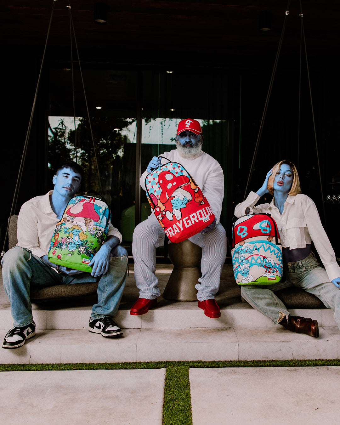 SPRAYGROUND SMURFS SLEEPY DAYZ BACKPACK