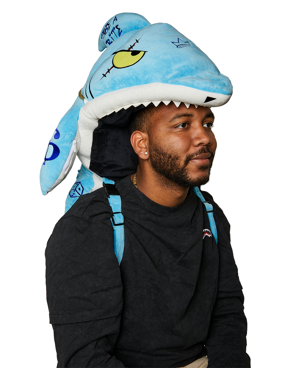 SPRAYGROUND STUFFED SAVAGE HOODY BACKPACK SHARK