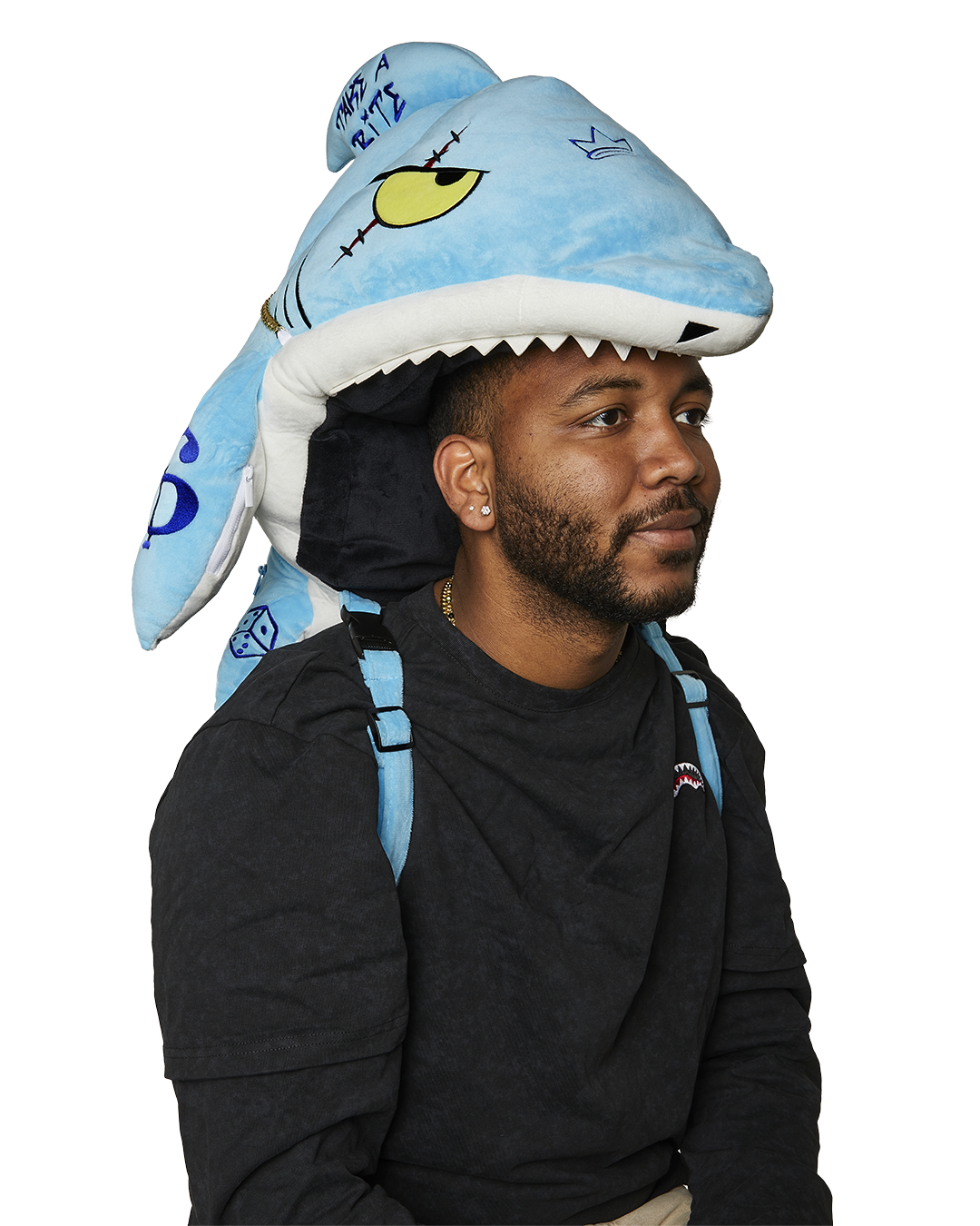 SPRAYGROUND STUFFED SAVAGE HOODY BACKPACK SHARK