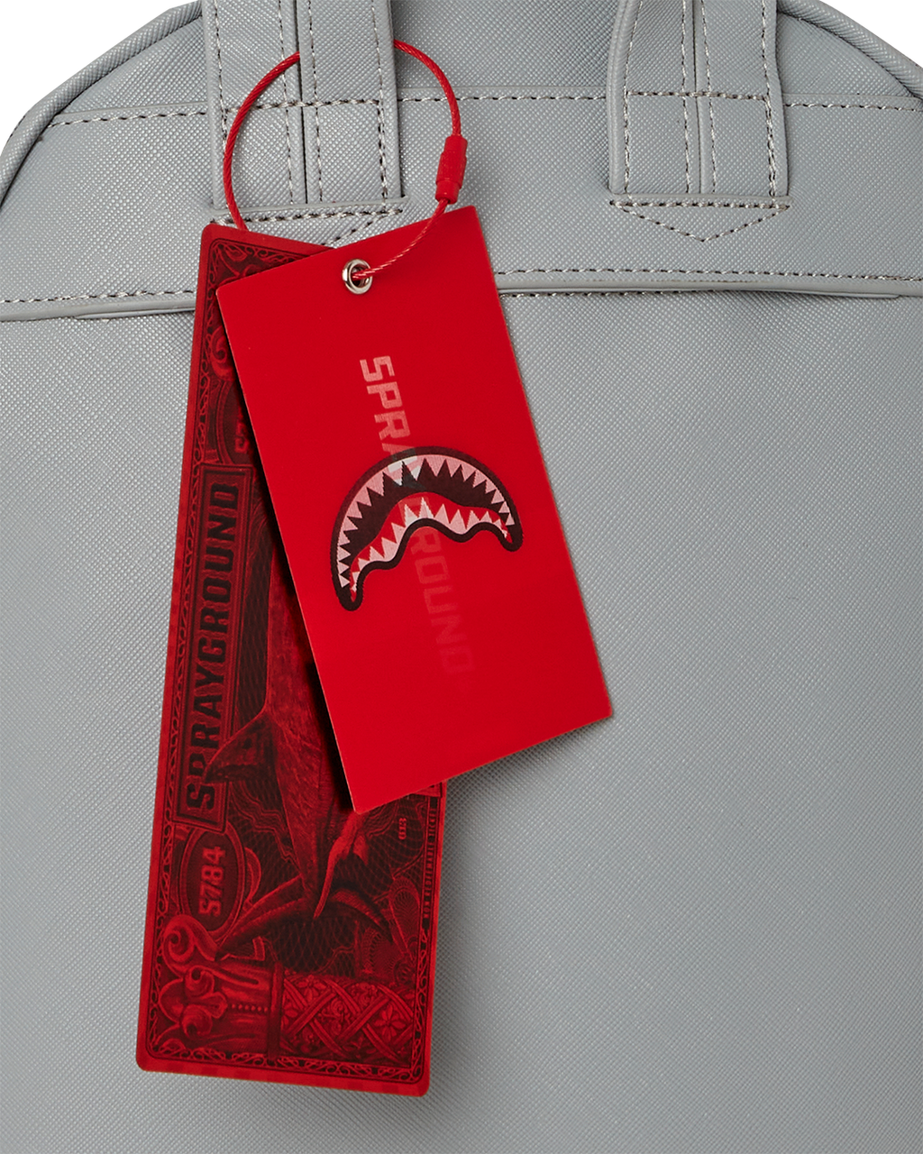 SPRAYGROUND KNIT SHARKS IN PARIS IN CREAM SAVAGE BACKPACK