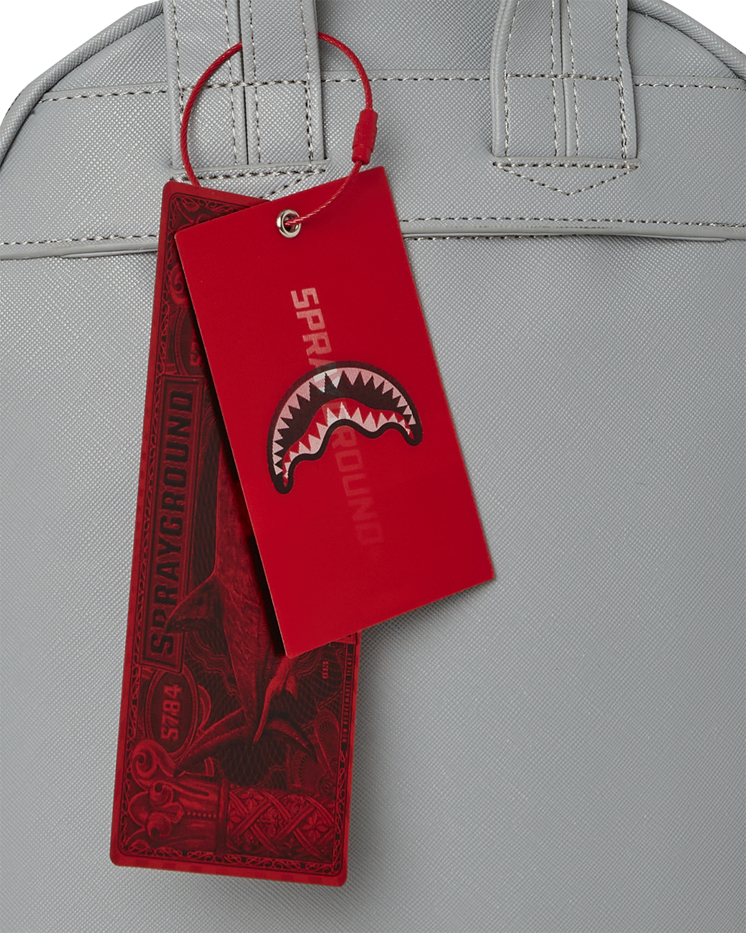 SPRAYGROUND KNIT SHARKS IN PARIS IN CREAM SAVAGE BACKPACK