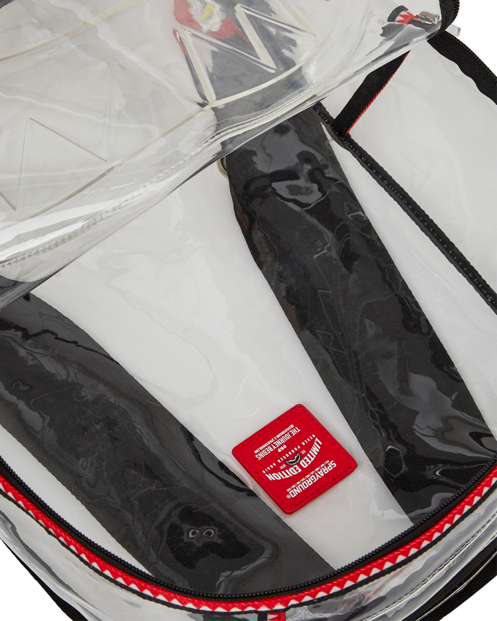 SPRAYGROUND 100% CLEAR BACKPACK SHARK