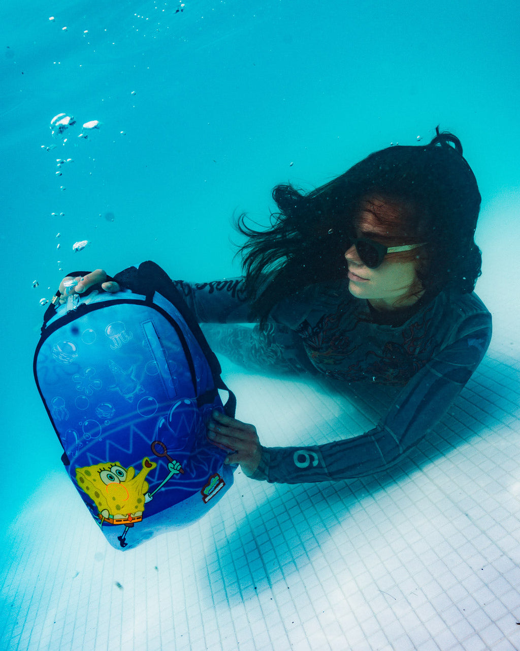 SPRAYGROUND SPONGEBOB BLOWING BUBBLES DLXR MINI BACKPACK