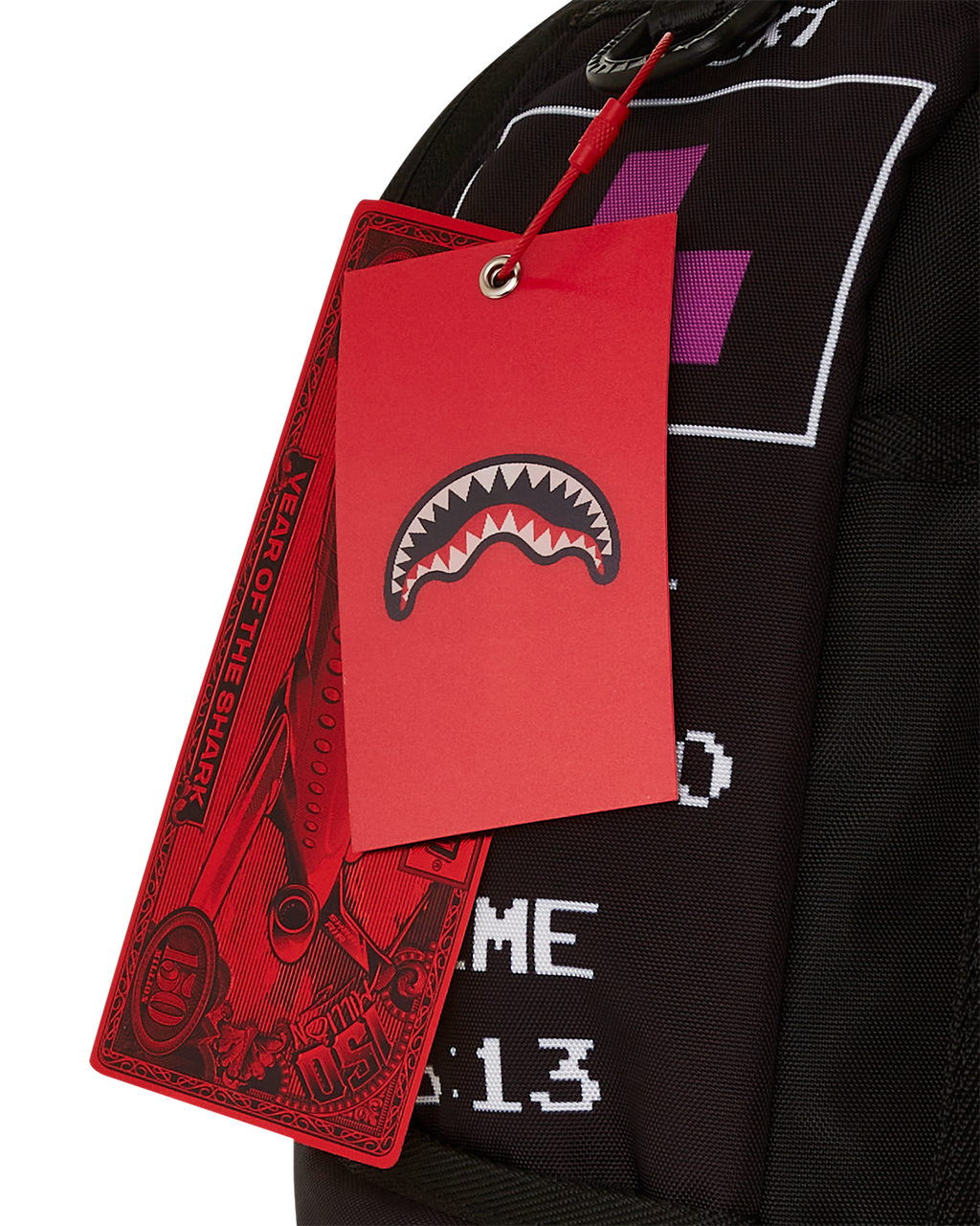 SPRAYGROUND TETRIS WITH DIABLO AND MONEY BEAR BACKPACK