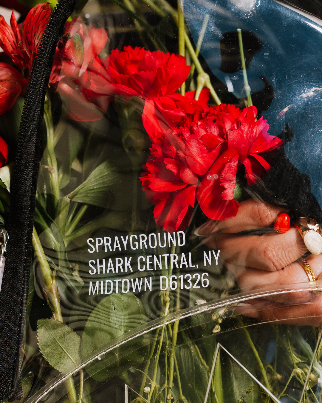 SPRAYGROUND 100% CLEAR BACKPACK - SHARK CENTRAL