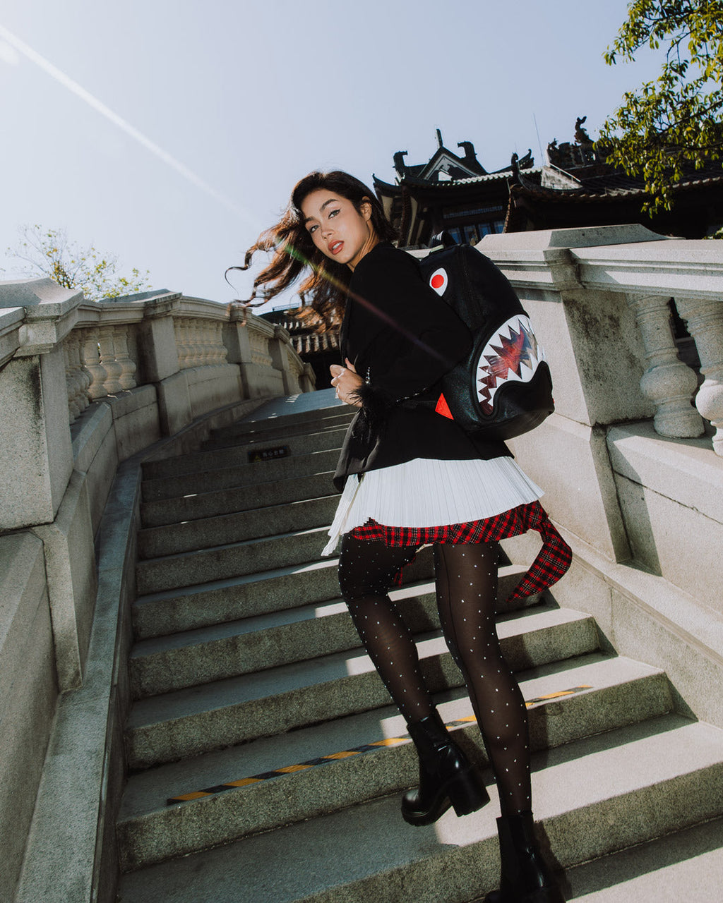SPRAYGROUND BIG BITE LUCID CLEAR SHARK BITE BACKPACK