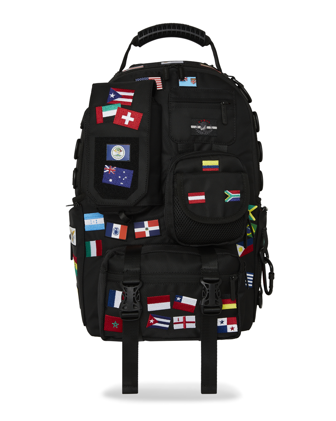 SPRAYGROUND JAMES FIRST CLASS GLOBAL FLAGS SPECIAL OPS CARGO BACKPACK