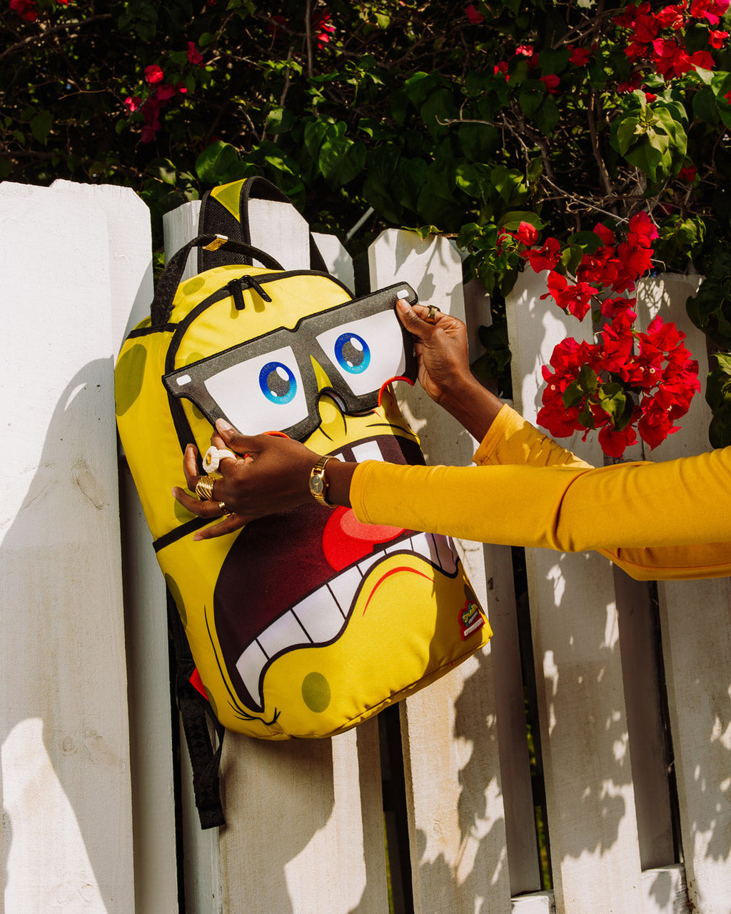 SPRAYGROUND SPONGEBOB EYE POP REMOVABLE EYES BACKPACK