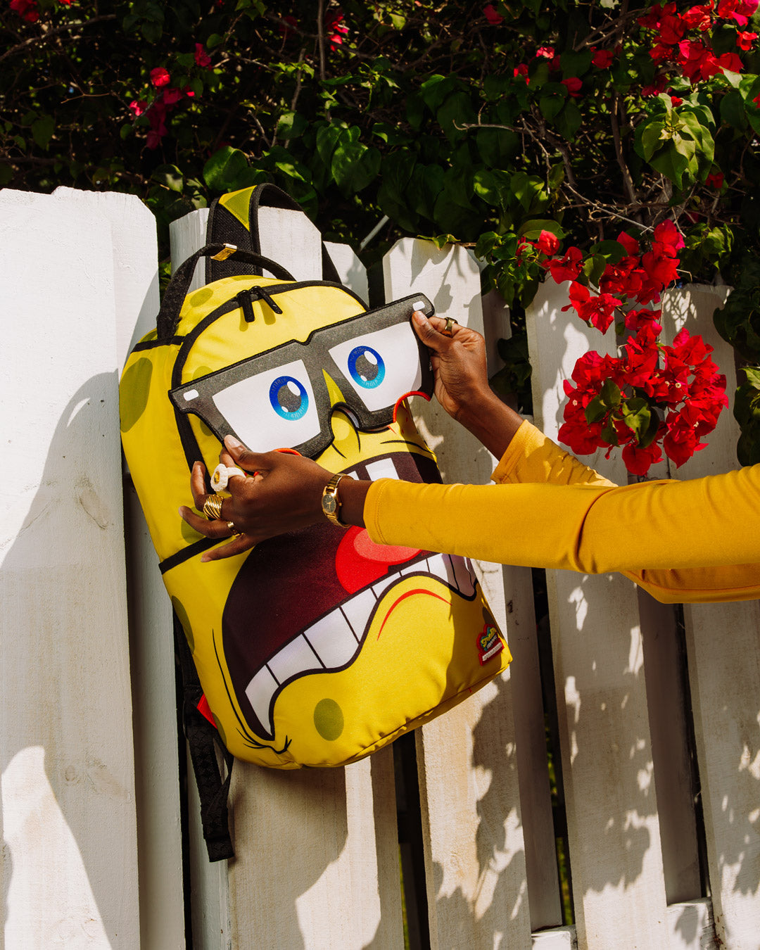 SPRAYGROUND SPONGEBOB EYE POP REMOVABLE EYES BACKPACK