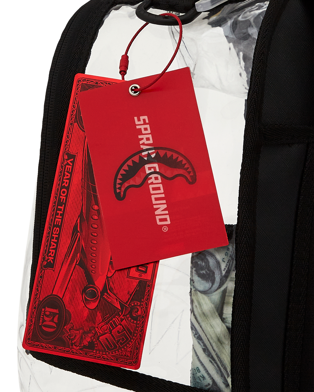 SPRAYGROUND CLEAR BACKPACK - MONEY CHOMP