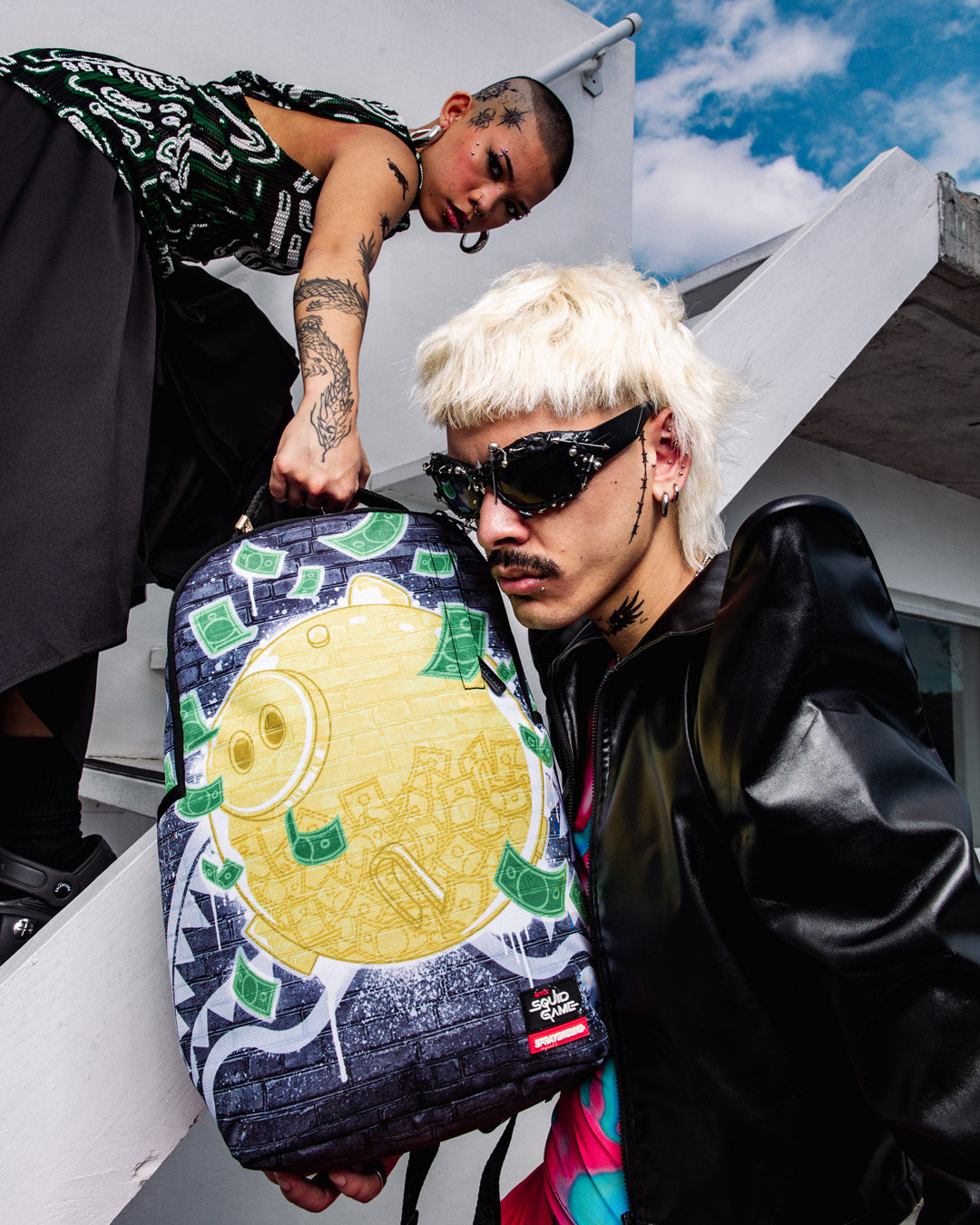SPRAYGROUND SQUID GAME COLLAB BIG STACKS BACKPACK