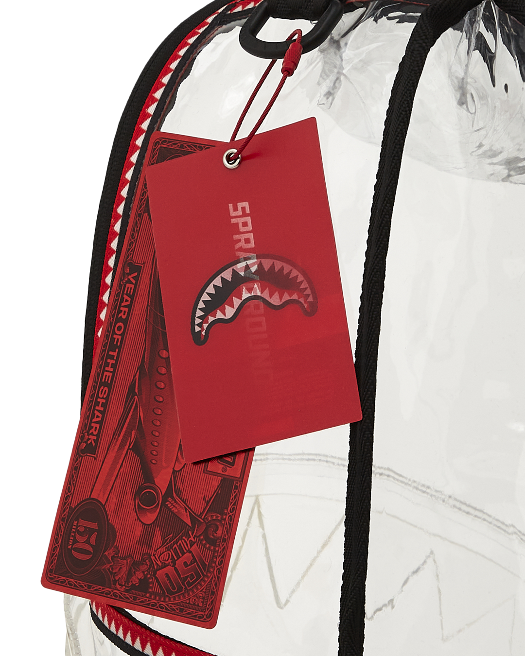SPRAYGROUND 100% CLEAR BACKPACK SHARK