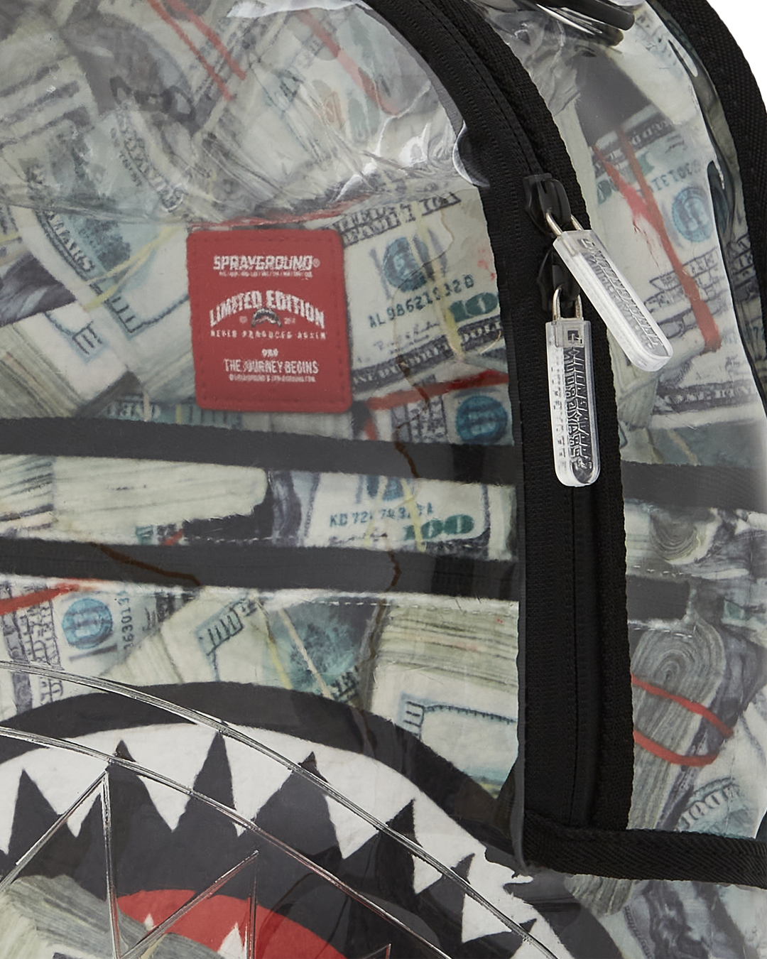 SPRAYGROUND CLEAR BACKPACK - MONEY CHOMP
