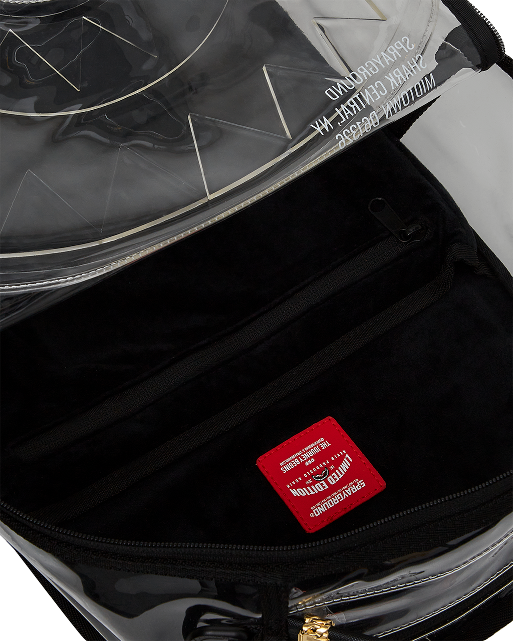 SPRAYGROUND CLEAR BACKPACK - SHARK CENTRAL