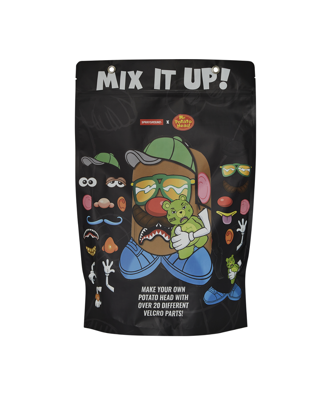 SPRAYGROUND MR. POTATO HEAD VELCRO PATCH MIX-IT-UP DLXSV BACKPACK