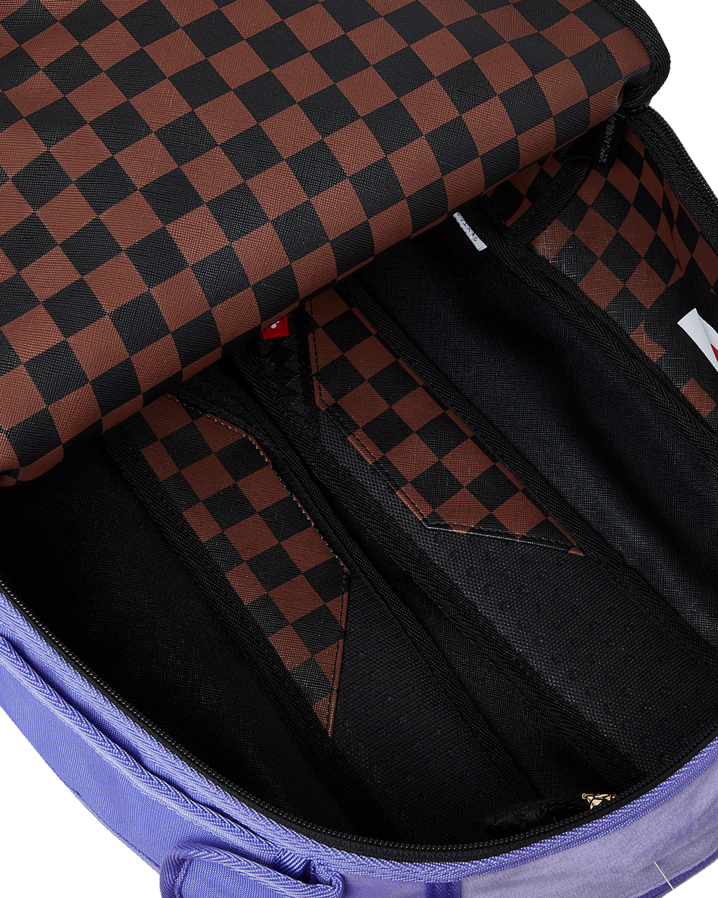 SPRAYGROUND NOOO WAY!!! A REVERSIBLE BACKPACK - PURPLE VELOUR TO OG SHARKS IN PARIS BACKPACK