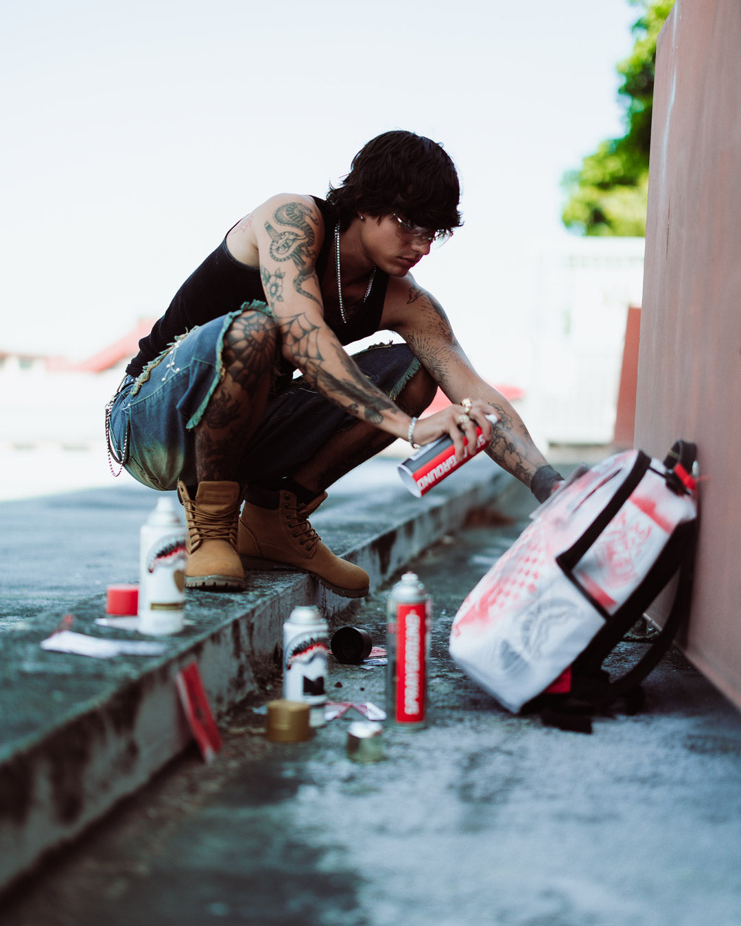 SPRAYGROUND GRAFFITI ARTIST - DESIGN YOUR OWN BACKPACK - 9 STENCILS INCLUDED