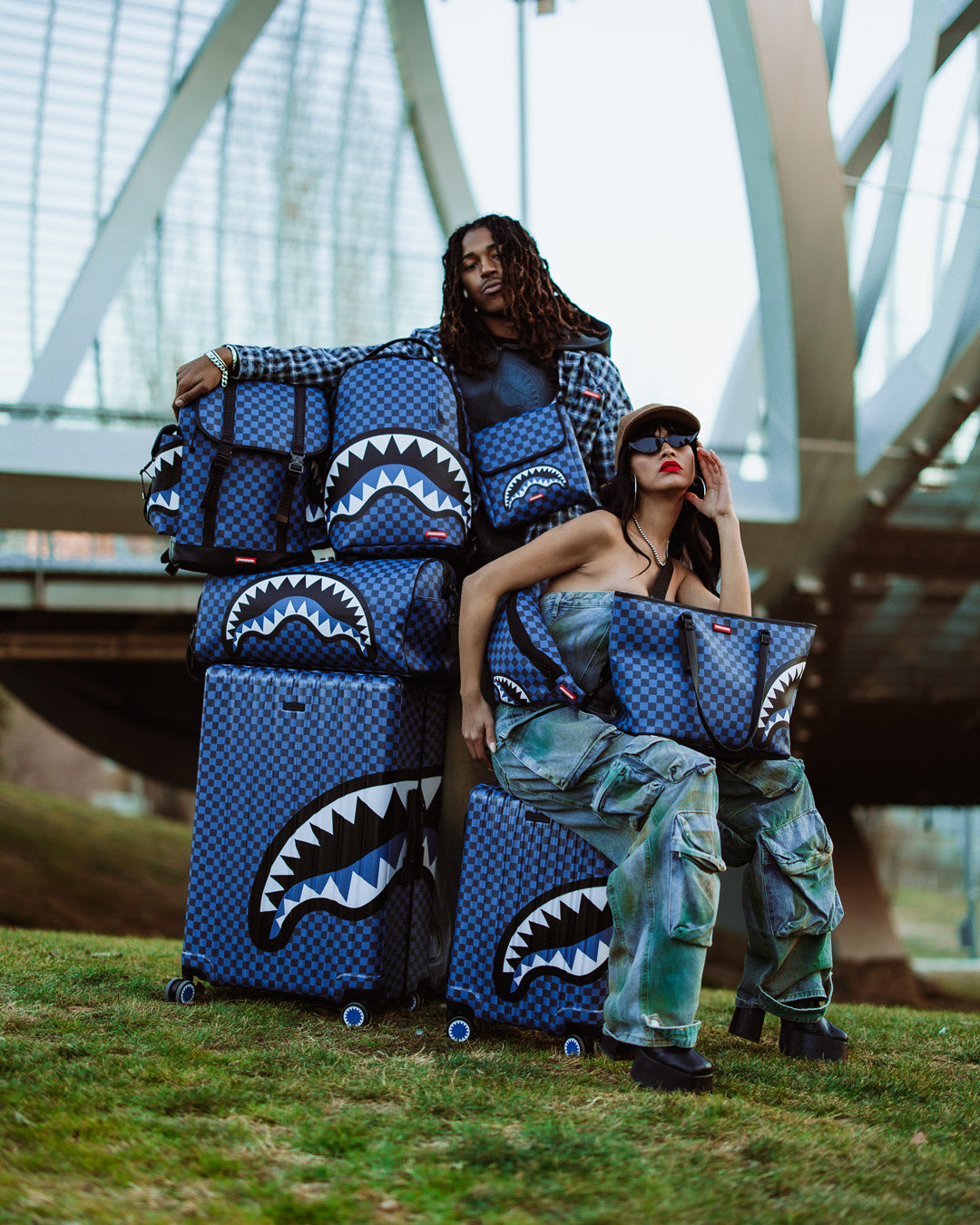 SPRAYGROUND MIDNIGHT MAGIC SHARKS IN PARIS MONTE CARLO BACKPACK