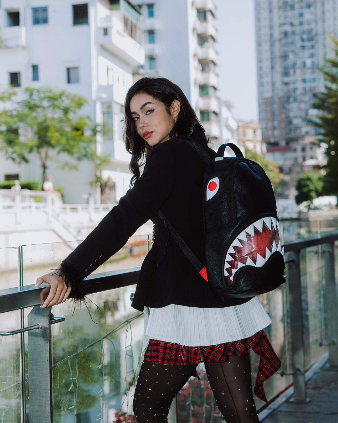 SPRAYGROUND BIG BITE LUCID CLEAR SHARK BITE BACKPACK