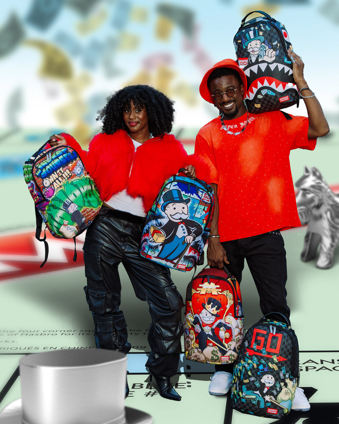 SPRAYGROUND MONOPOLY SHARK RICH BACKPACK