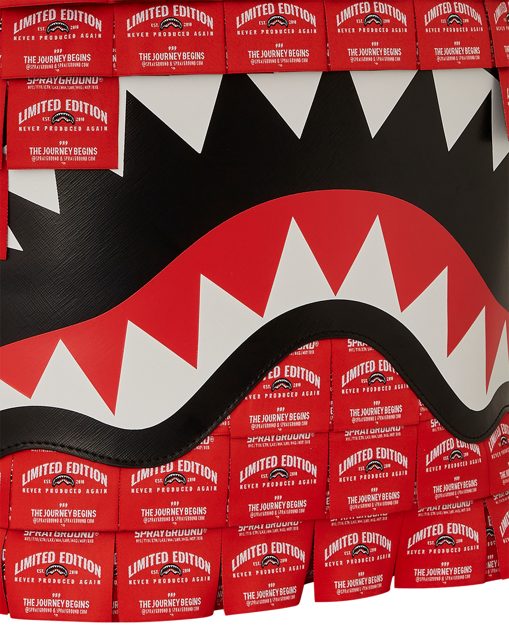 SPRAYGROUND MADE OF WOVEN LABELS SHARK BACKPACK