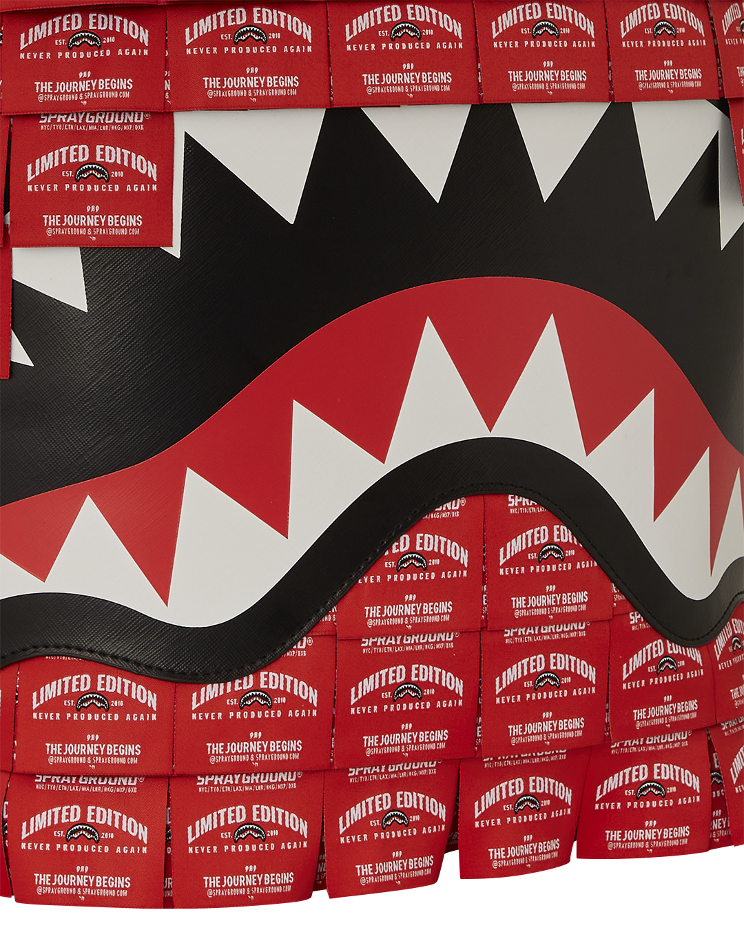 SPRAYGROUND MADE OF WOVEN LABELS SHARK BACKPACK