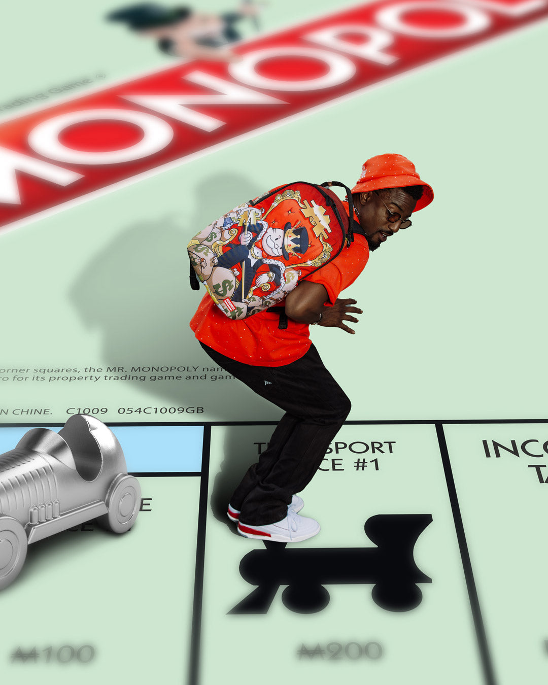 SPRAYGROUND MONOPOLY GOLD EMPIRE THRONE BACKPACK