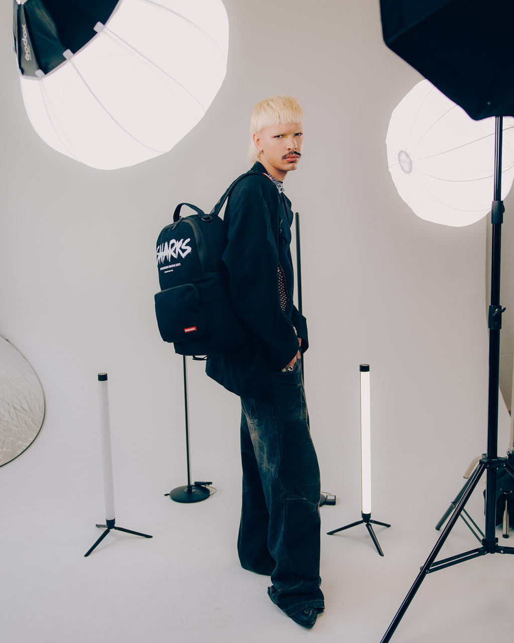 SPRAYGROUND SHARKS CREATIVE DEPT CARGO HERO BACKPACK