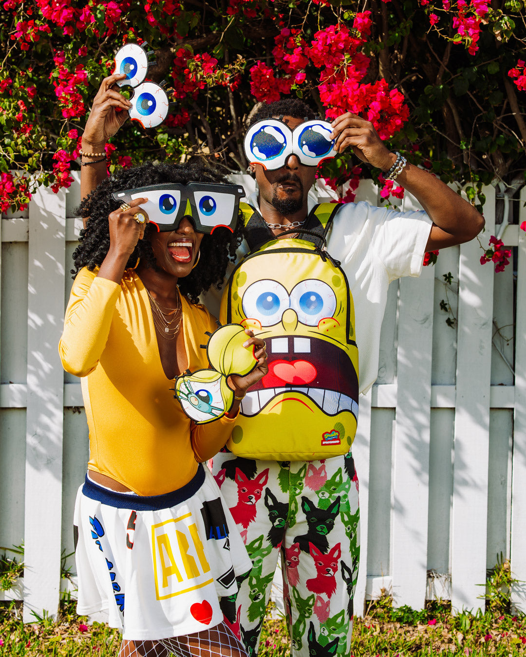 SPRAYGROUND SPONGEBOB EYE POP REMOVABLE EYES BACKPACK