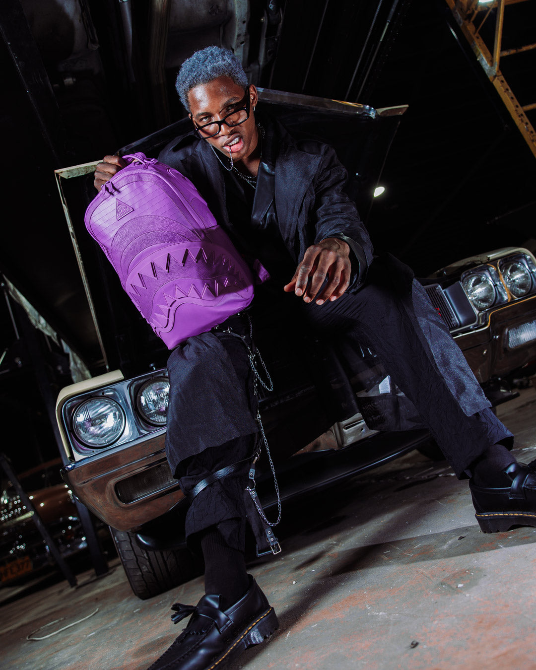 SPRAYGROUND SAKURA SHOCKWAVE-MURASAKI DLX BACKPACK