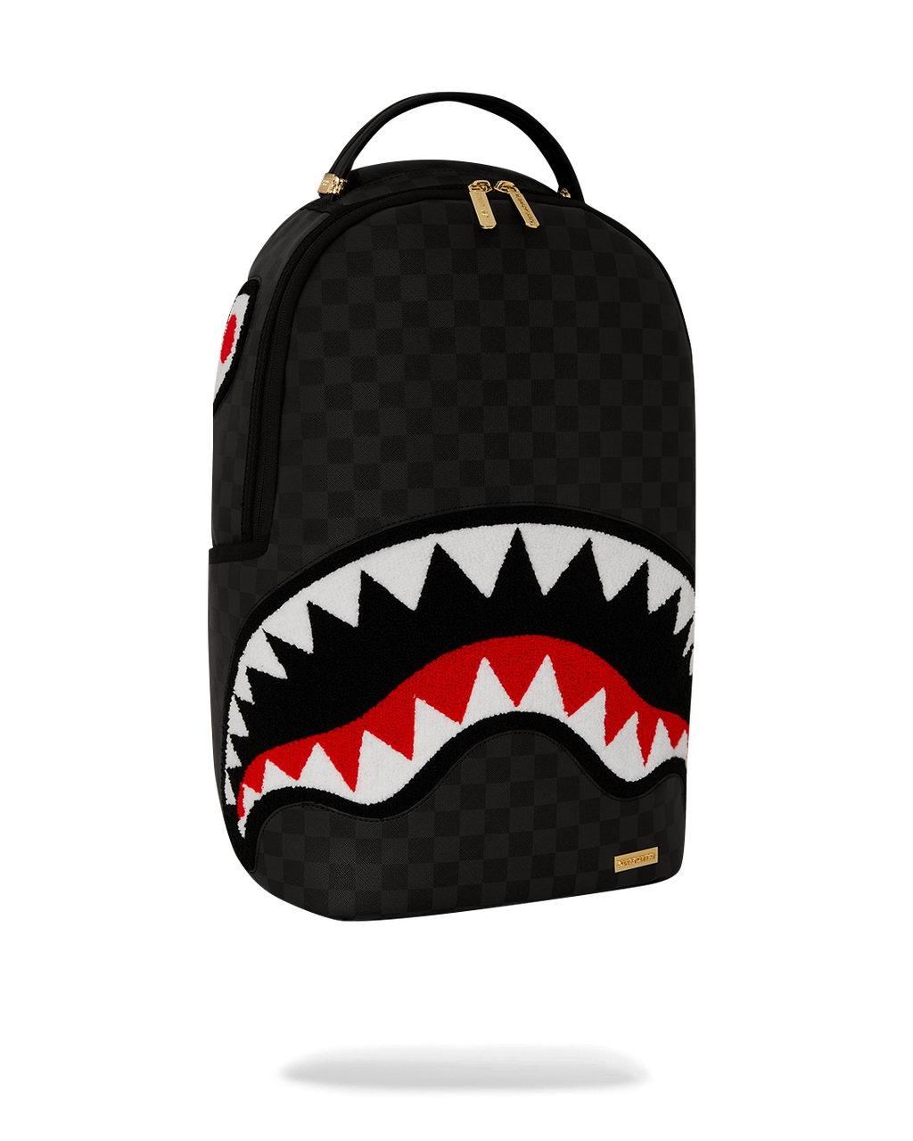 SPRAYGROUND LIGHTS OUT SHARKS IN PARIS CHENILLE SHARK BACKPACK