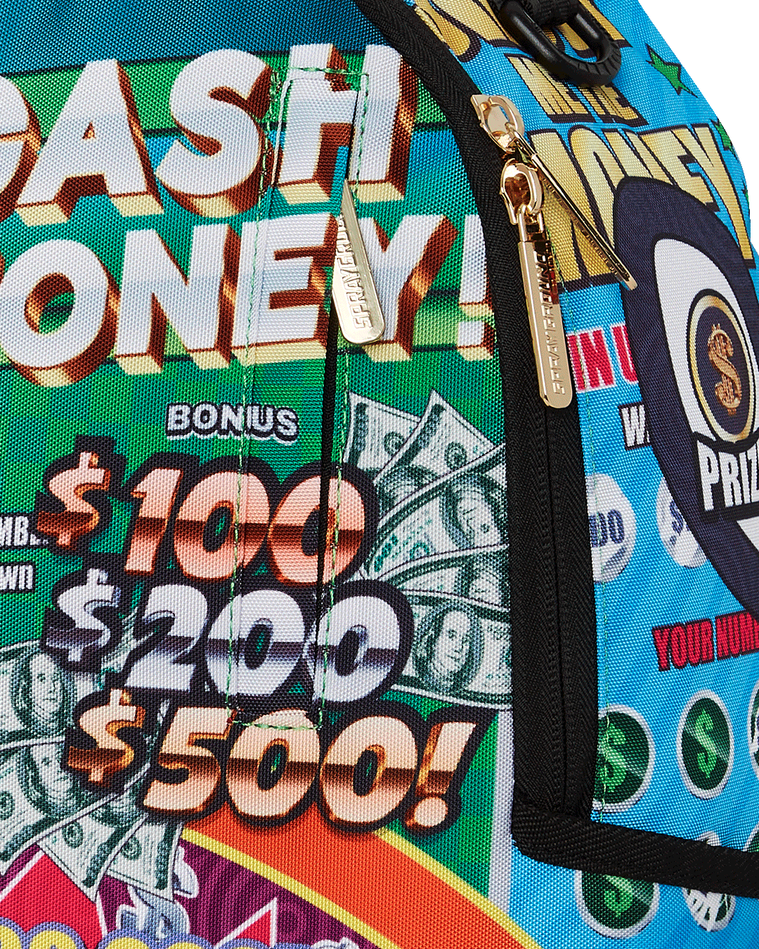 SPRAYGROUND BIG MONEY BIG MONEY BACKPACK (COMES WITH SCRATCH OFF PLAYING CARD)