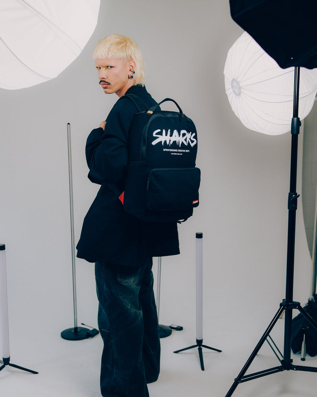 SPRAYGROUND SHARKS CREATIVE DEPT CARGO HERO BACKPACK