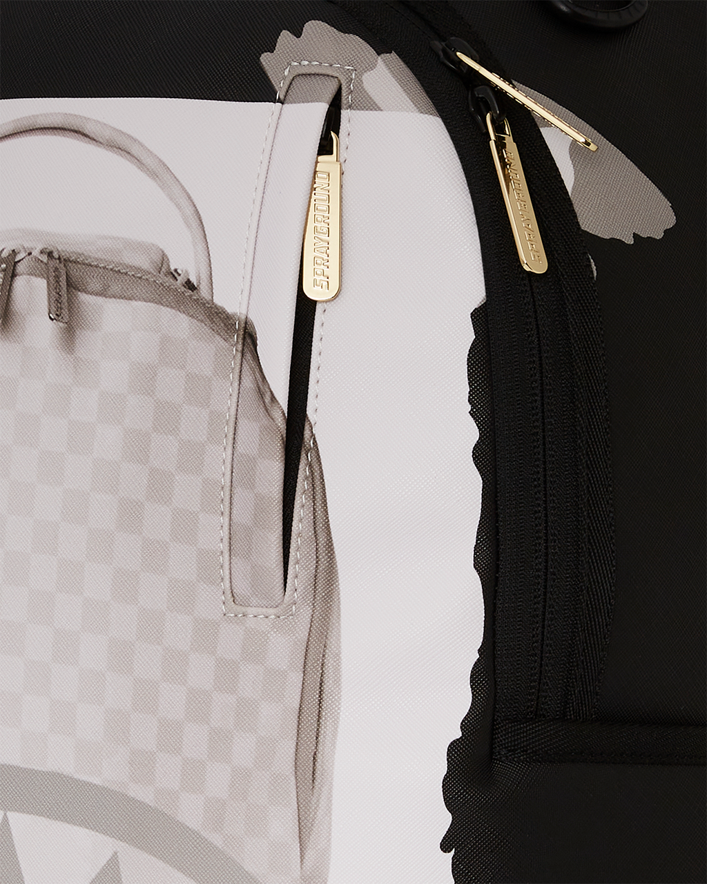 SPRAYGROUND BAG ON BAG OPTICAL ILLUSION SHARKS IN PARIS BACKPACK