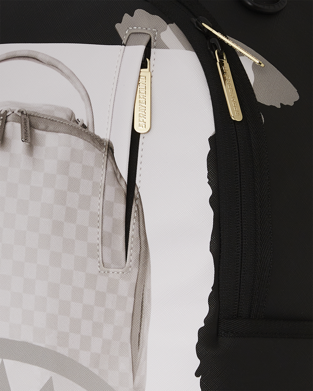 SPRAYGROUND BAG ON BAG OPTICAL ILLUSION SHARKS IN PARIS BACKPACK