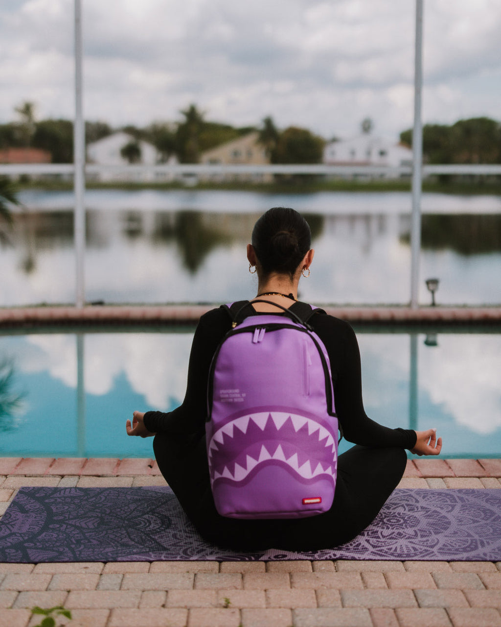 SPRAYGROUND SHARK CENTRAL PURPLE VENOM BACKPACK