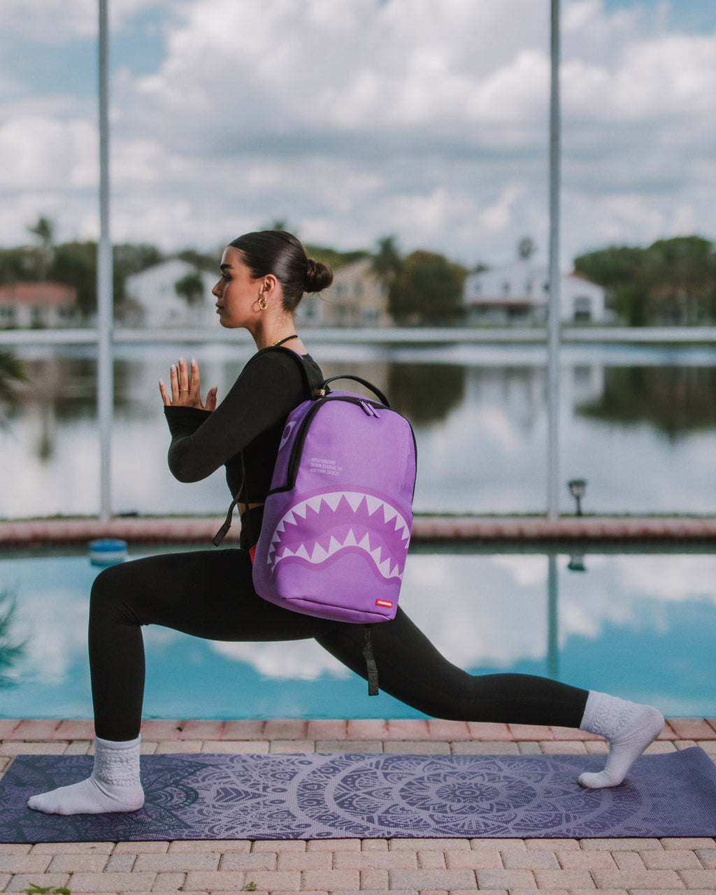 SPRAYGROUND SHARK CENTRAL PURPLE VENOM BACKPACK